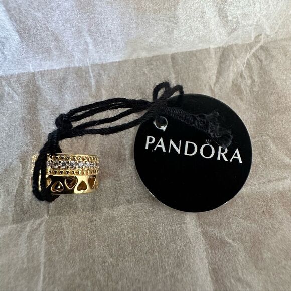 Retired Pandora Shine Heart of Pandora Spacer with Clear Zirconia - 767415CZ - Picture 2 of 7